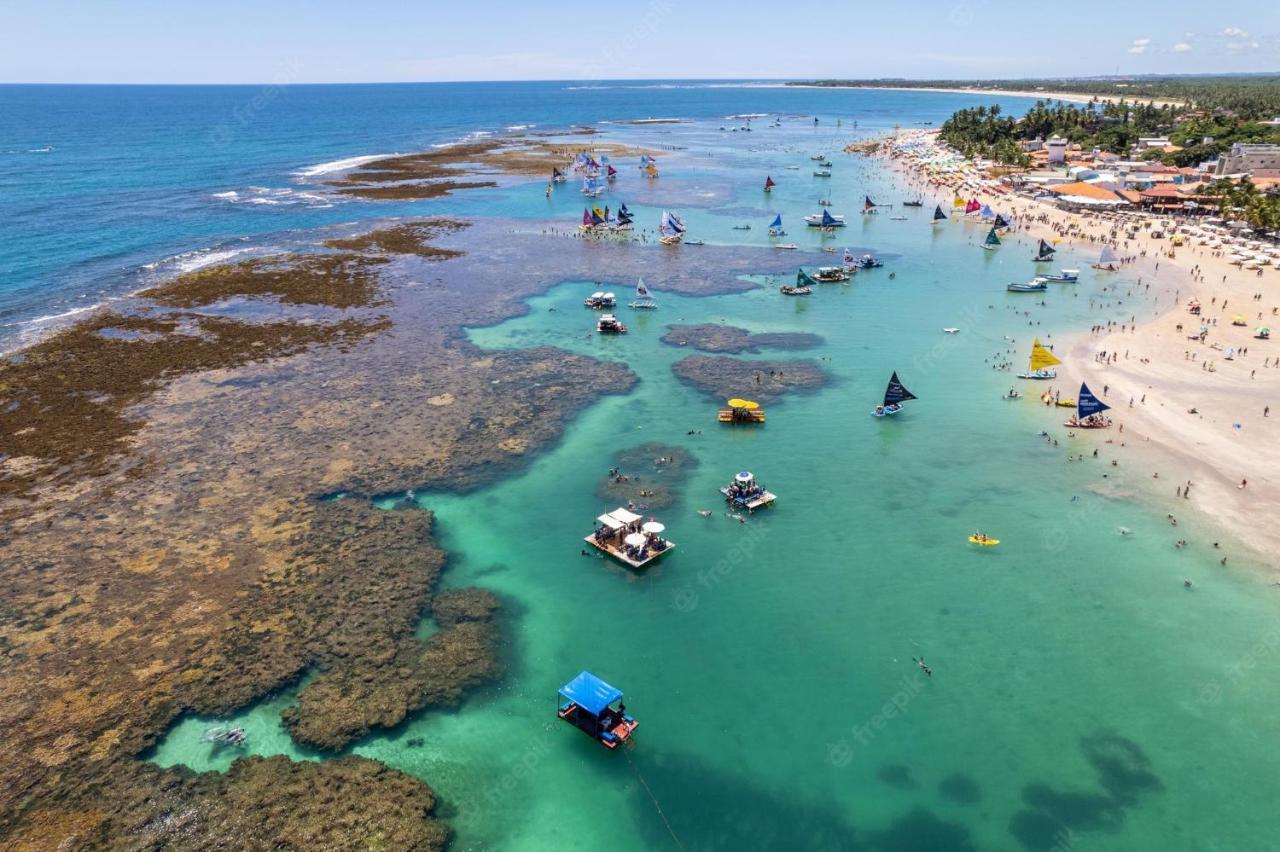 דירות Pôrto das Galinhas Flat Mar & Sol - Para 6 Pessoas מראה חיצוני תמונה