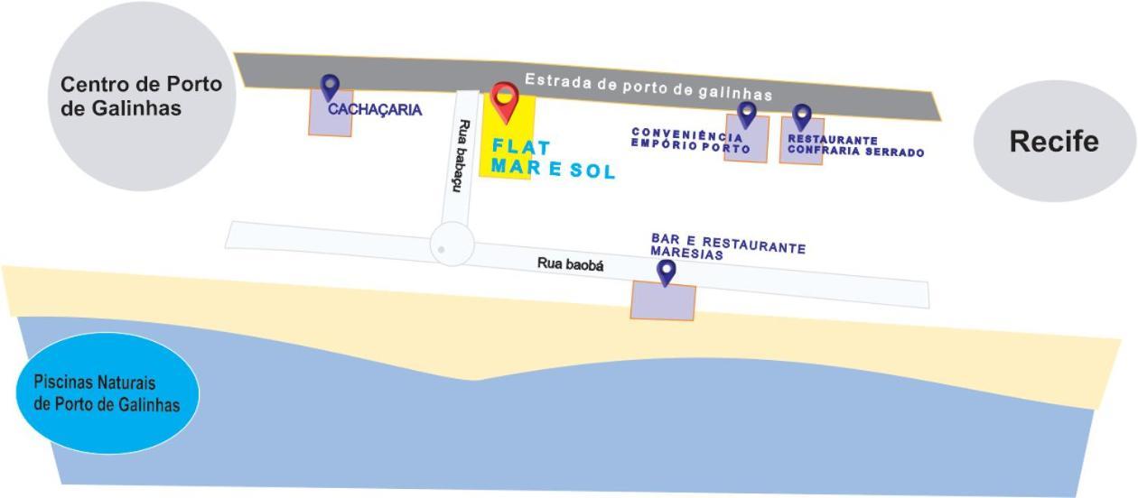 דירות Pôrto das Galinhas Flat Mar & Sol - Para 6 Pessoas מראה חיצוני תמונה